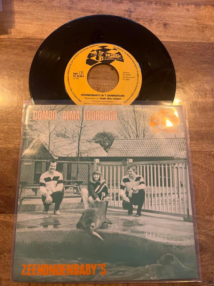 Combo Alma Loorbach - Zeehondenbaby's Single, Cd's en Dvd's, Vinyl Singles, Zo goed als nieuw, Single, Nederlandstalig, 7 inch