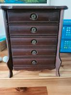 Vintage Houten Sieradenkist met Muziekdoos, Ophalen of Verzenden