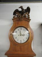 Oer 10834 ANTIEKE kersen Duitse staande klok met adelaar, Antiek en Kunst, Ophalen