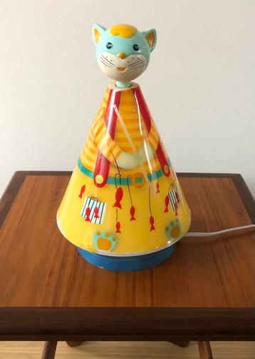 L'Oiseau Bateau tafellamp kinderlamp  kattenfiguur beschikbaar voor biedingen