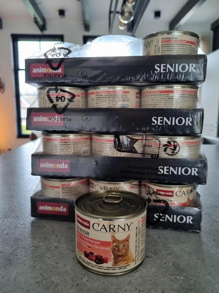 Animonda Carny Senior Rund - 21 blikken, Dieren en Toebehoren, Dierenvoeding, Kat, Ophalen of Verzenden