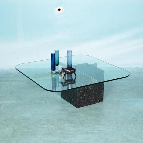 Vintage Italiaans design salontafel 70s Artedi coffee table, Huis en Inrichting, Tafels | Salontafels, Zo goed als nieuw, Vierkant