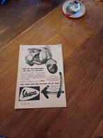 Advertentie van Vespa scooter duo passagier 1957, Ophalen of Verzenden, Zo goed als nieuw