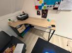 Bureau 145x48cm met 2 lades, Ophalen, Gebruikt, Bureau