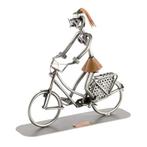 Cadeau beeldje, Hollandse fiets Vrouw Steelman24, Ophalen of Verzenden