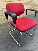 Gispen achtige stoel., Ophalen of Verzenden, Zo goed als nieuw, Rood, Bureaustoel