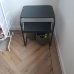 In nieuwstaat handig bijzet/laptop tafeltje, Ophalen, 50 tot 100 cm, Rond, Zo goed als nieuw