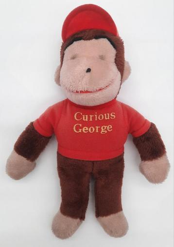 Vintage Curious George Aap knuffel ca. 35cm beschikbaar voor biedingen