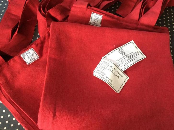 Riviera Maison linnen gordijnen, 2 stuks., Huis en Inrichting, Stoffering | Gordijnen en Lamellen, Nieuw, 200 cm of meer, 100 tot 150 cm