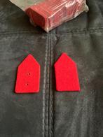KL kraagspiegel achtergrond rood, Ophalen, Landmacht, Nederland, Embleem of Badge