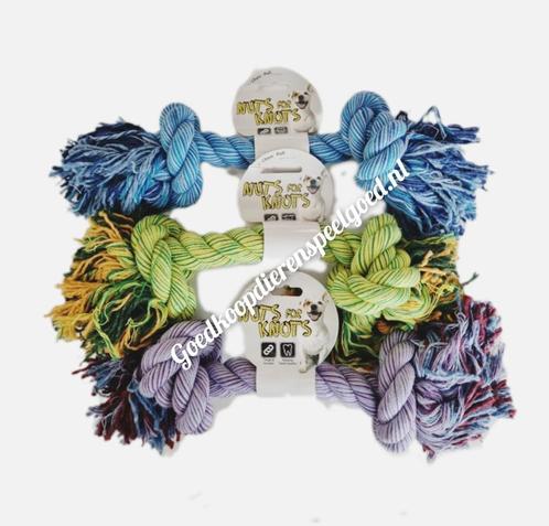 Hondenspeelgoed   " Flosstouw 2 knoop XL 44 cm  "  €6.95, Dieren en Toebehoren, Hondenspeelgoed, Nieuw, Touwen, Ophalen of Verzenden