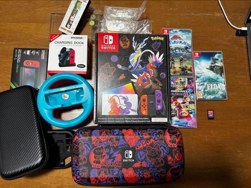 Nintendo Switch Oled Pokemon, Spelcomputers en Games, Spelcomputers | Nintendo Switch, Gebruikt, Switch OLED, Met 2 controllers
