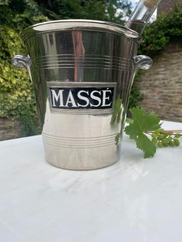 Champagnekoeler Wijnkoeler Massé Chroom Emaille art deco  beschikbaar voor biedingen