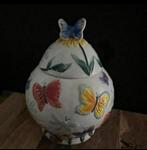 Prachtige pot met vlinders, Antiek en Kunst, Ophalen of Verzenden