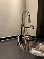 Gessi RVS keukenkraan - voorspoel, uittrekbare spoelkop, Minder dan 50 cm, Overige kleuren, Ophalen of Verzenden, Zo goed als nieuw