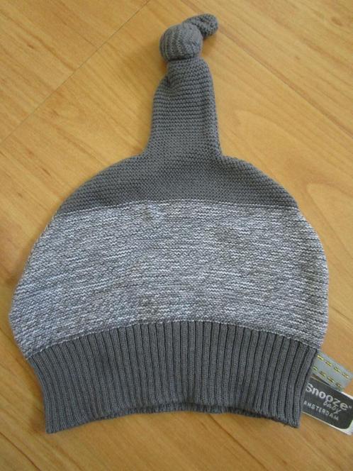 Snooze baby - grijs gemeleerd mutsje, Kinderen en Baby's, Babykleding | Mutsen, Sjaals en Wanten, Zo goed als nieuw, Muts, Jongetje