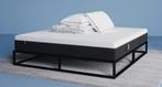 Emma Metalen Bed + Boxspring Matras, Huis en Inrichting, Ophalen, Zwart, Tweepersoons, Zo goed als nieuw