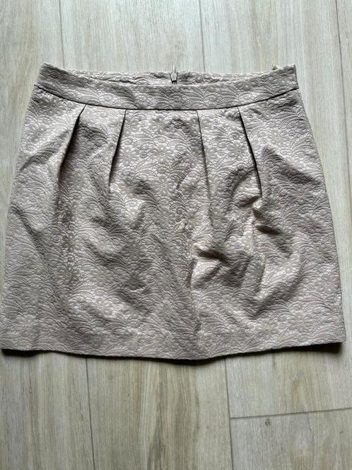 Benneton rokje oudroze / beige S, Kleding | Dames, Rokken, Zo goed als nieuw, Maat 38/40 (M), Roze, Ophalen of Verzenden