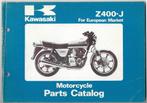 Kawasaki Z400 J1 en J2 Parts List European Market (2113z), Motoren, Handleidingen en Instructieboekjes, Ophalen of Verzenden, Kawasaki