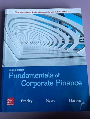 Fundamentals of Corporate Finance - Brealey, Myers, Marcus beschikbaar voor biedingen