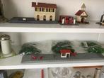 Huisjes en station voor modeltreinbaan, Ophalen, Gebruikt, Brug, Tunnel of Gebouw, Overige merken