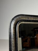 Louis Philippe spiegel zwart antiek Frans, Antiek en Kunst, Ophalen, Rechthoekig, 50 tot 100 cm