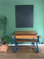 Echte retro schoolbank, Ophalen, Gebruikt, Tafel(s) en Stoel(en)