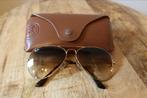 Ray Ban Aviator 3025 zonnebril, Gebruikt, Zonnebril, Bruin, Ophalen of Verzenden