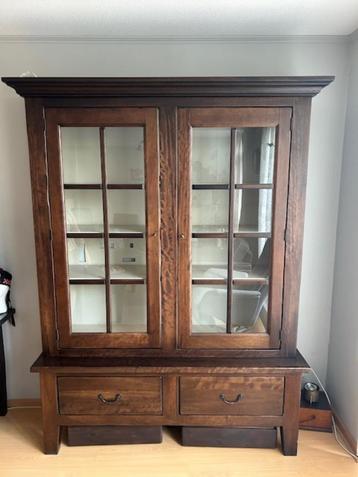 set wandkast, tv-meubel, eettafel, salontafel, massief eiken beschikbaar voor biedingen