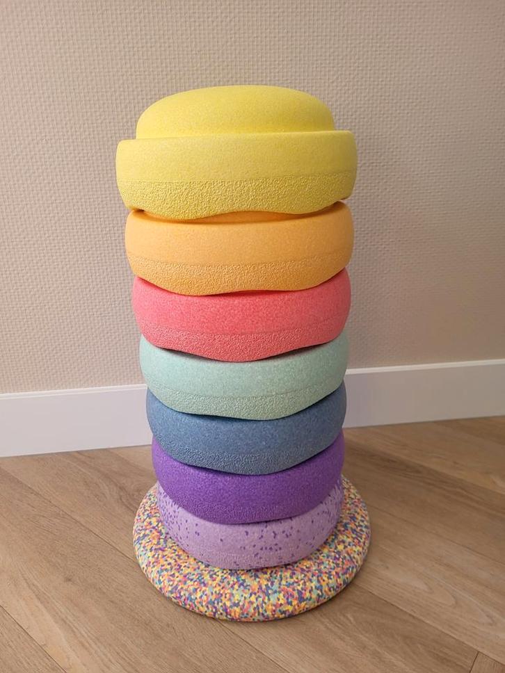 Stapelstein inclusief balanceboard, Kinderen en Baby's, Speelgoed | Educatief en Creatief, Zo goed als nieuw, Ophalen of Verzenden
