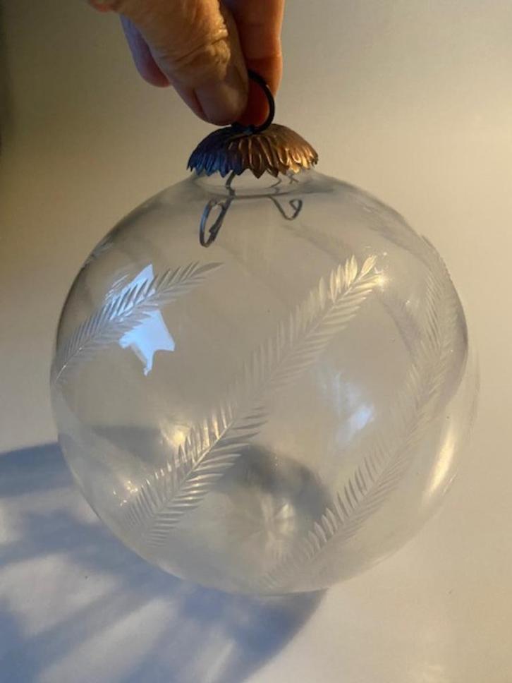 2 oude Duitse kerstballen glas, Diversen, Kerst, Ophalen of Verzenden