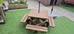 Picknick tafel voor kinderen, Tuin en Terras, Picknicktafels, Gebruikt, Vierkant, Hout, Ophalen