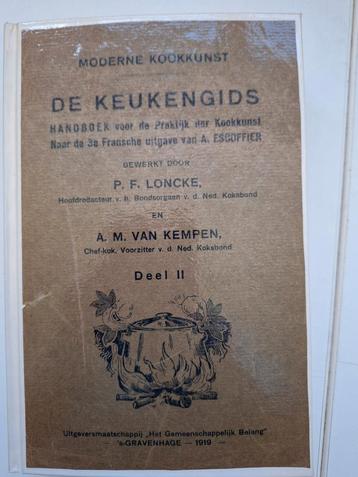 De Keukengids Deel II - 1919 - Escoffier beschikbaar voor biedingen