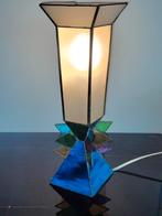 Glas in lood lamp, Huis en Inrichting, Lampen | Tafellampen, Ophalen of Verzenden, Gebruikt, Glas, Minder dan 50 cm