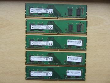 5x Micron 4GB PC4-19200 DDR4-2400MHz non-ECC Unbuffered CL17 beschikbaar voor biedingen