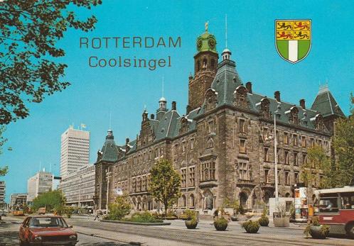 ROTTERDAM Coolsingel Stadhuis met Bus en Tram, Verzamelen, Ansichtkaarten | Nederland, Gelopen, Zuid-Holland, 1980 tot heden, Verzenden