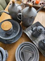 Grijs gewolkt emaille, Antiek en Kunst, Ophalen