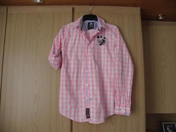 Roze overhemd blouse NEW ZEALAND AUCKLAND NZA 152 nieuwstaat