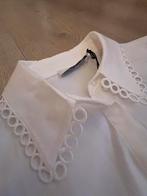 Nieuwe witte blouse (Costes) met opengewerkte boord, Ophalen of Verzenden, Nieuw, Maat 42/44 (L), Wit