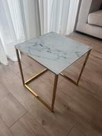 Tempered glass side table, Minder dan 55 cm, Rechthoekig, Ophalen, 45 tot 60 cm