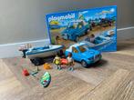 Playmobil Pick-up met speedboot met onderwatermotor - 6864, Kinderen en Baby's, Speelgoed | Playmobil, Complete set, Zo goed als nieuw