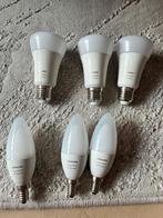 Hue lampen set, Huis en Inrichting, Lampen | Losse lampen, Ophalen, Zo goed als nieuw, E27 (groot), Led-lamp