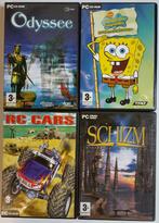 4x CD-rom: Odyssee, SpongeBob, RC Cars, Schizm (PEGI 3+), Avontuur en Actie, 1 speler, Eén computer, Ophalen of Verzenden