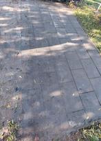 Tegels terras tuin oprit groot 48 stuks en 9 halve grijs, Tuin en Terras, Ophalen, Gebruikt, 5 tot 10 m², Beton