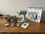 Kitchenaid Artisan 5KSM175PSEPT pistachio with accessories, 4 liter of meer, Ophalen, Zo goed als nieuw, 3 snelheden of meer