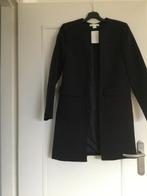 Knielang jasje van H&M, nieuw met aangehecht kaartje, mt 36, Ophalen of Verzenden, Nieuw, Maat 36 (S), Zwart