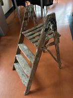 Houten schilders trap 4 treden, Doe-het-zelf en Verbouw, Ladders en Trappen, Ophalen, Gebruikt, Trap, Minder dan 2 meter