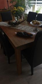 tafel met stoelen, Huis en Inrichting, Tafels | Eettafels, Ophalen, Gebruikt, 50 tot 100 cm, 150 tot 200 cm