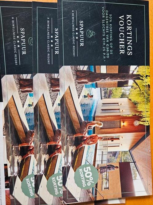 SPA PUUR Tilburg 50% korting. SPAPUUR Geldig t/m 10 oktober, Tickets en Kaartjes, Kortingen en Cadeaubonnen, Eén persoon, Overige typen