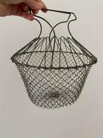 Oud metalen sla schud mandje of eiermandje brocante, Ophalen of Verzenden